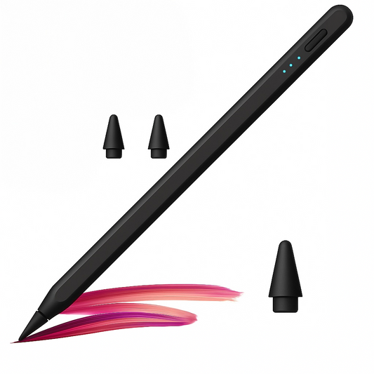 Stylus Pen Universal, Stilou pentru tableta, Compatibil cu orice tableta si telefon, iPad 2010-2017, Samsung, Lenovo, Huawei, Android, Windows, Magnetic, USB-C, Alb
