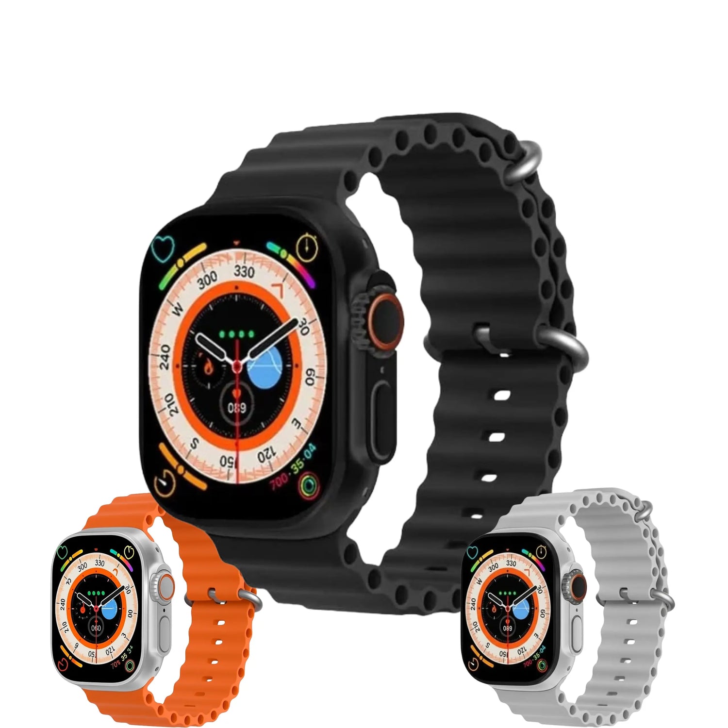 Smartwatch Ultra Plus 2.1" cu Apel Bluetooth, Monitorizare Sănătate (Ritm Cardiac, Oximetru, Somn, Calorii), 150+ Moduri Sport, Încărcare Wireless, rezistent, iOS & Android My Store