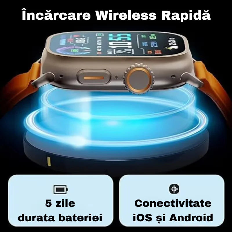 Ceas Inteligent Smart Watch + Cadou Casti Bluetooth + Cadou Extra Curea