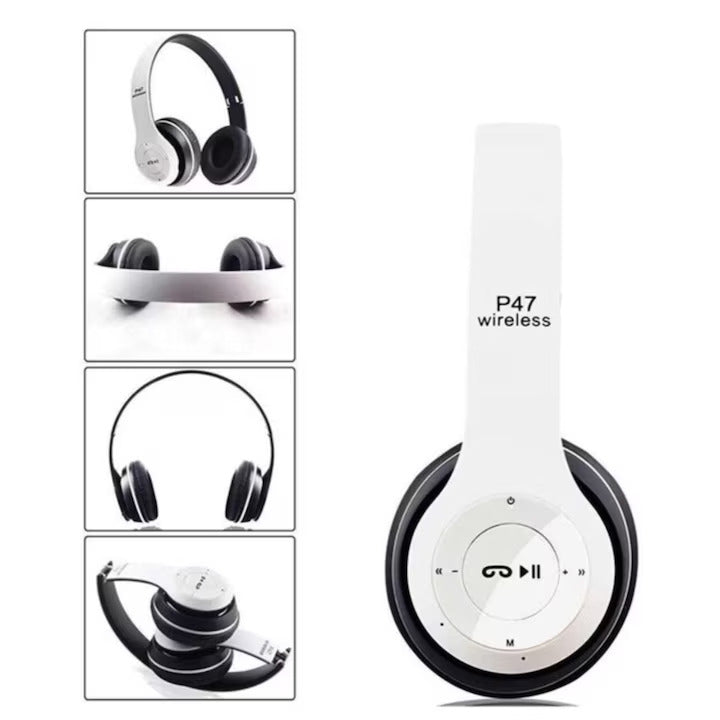 Căști Wireless P47, Stereo Headphones, Compatibil cu orice telefon