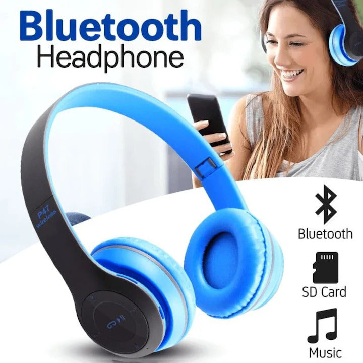 Căști Wireless P47, Stereo Headphones, Compatibil cu orice telefon