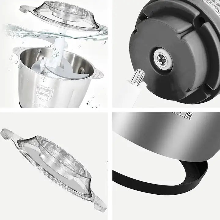 Tocător electric pentru carne și legume, 4 lame din oțel inoxidabil My Store