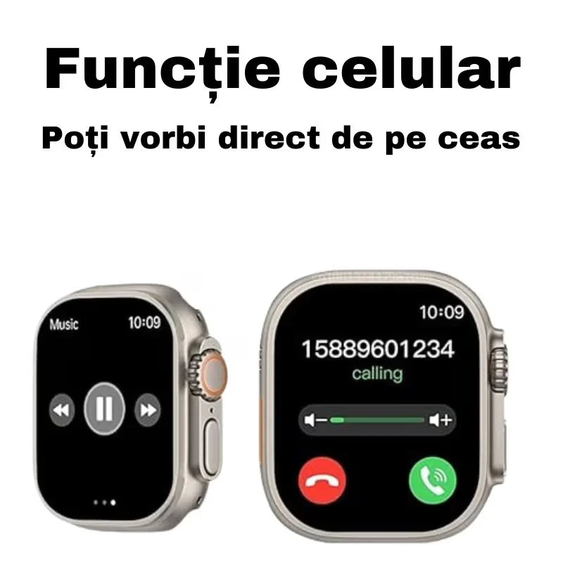 Ceas Inteligent Smart Watch + Cadou Casti Bluetooth + Cadou Extra Curea