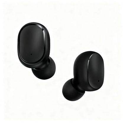 Casti Wireless Tip Earbuds TWS Bluetooth 5.3, Sunet Stereo HD, Autonomie 3h Muzica/3.5h Apel, Standby 80h, Cutie Incarcare 280mAh (2.5 Reincarcari), Sport & Gaming, Design Compact PIEX.RO