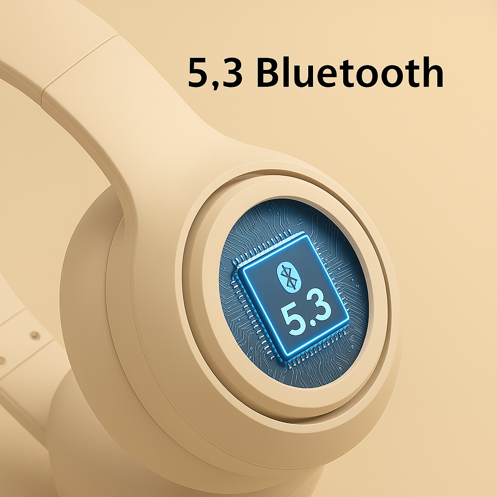 Căști Wireless Stereo DR-58 Bluetooth 5.3, Difuzor 40 mm, Extra Bass, HIFI Audio Quality, Autonomie de până la 16 ore de redare