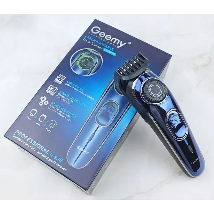Aparat de tuns barbă, păr, corp, fără fir 10 in 1 reglabil, Geemy GM-6675, Professional Hair Trimmer