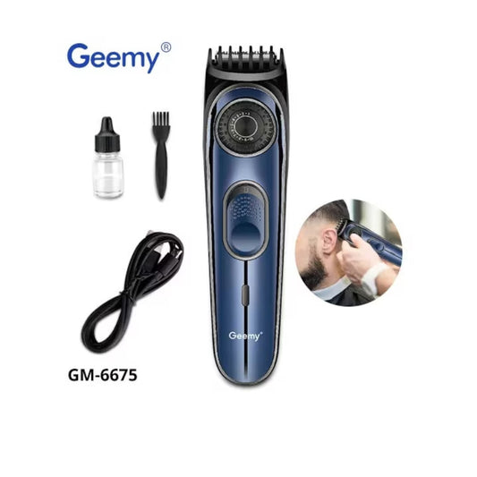 Aparat de tuns barbă, păr, corp, fără fir 10 in 1 reglabil, Geemy GM-6675, Professional Hair Trimmer